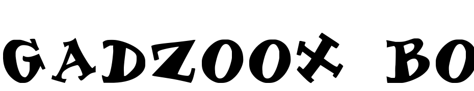 Gadzoox Bold: Yazı tipi ücretsiz indir